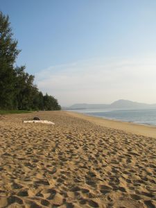 Plage sur l'océan indien
