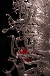 White reverse Chandelier