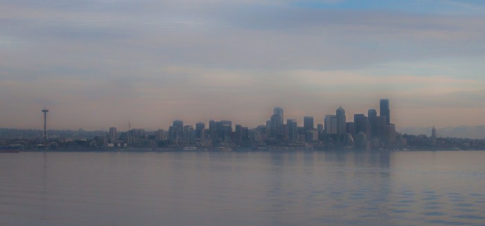 Seattle vue du traversier